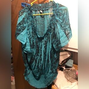 Elegant Blue Women's Top- 978 $15 or $12 w/offer
